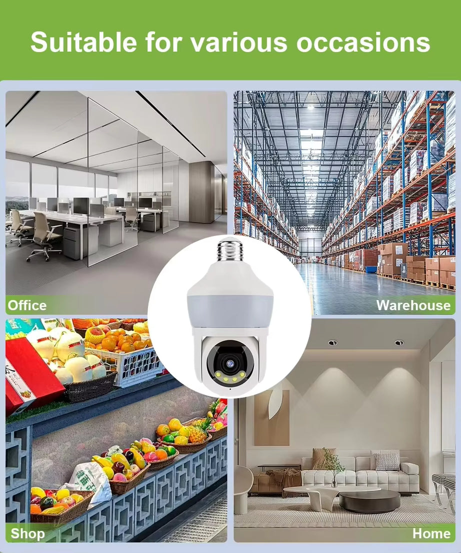 My UrbanIQ™ Premium 360° Smart Camera Bundle | Canada Edition (Includes Free 32GB SD Card + Indian B22 Converter + Holder)