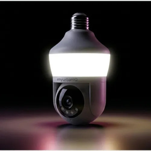 My UrbanIQ™ Premium 360° Smart Camera Bundle | Canada Edition (Includes Free 32GB SD Card + Indian B22 Converter + Holder)